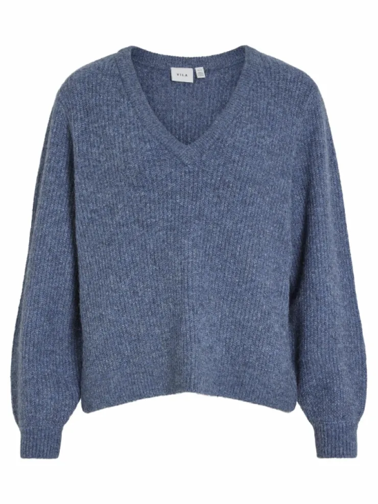 VILA Knitwear^V-NECK KNITTED PULLOVER
