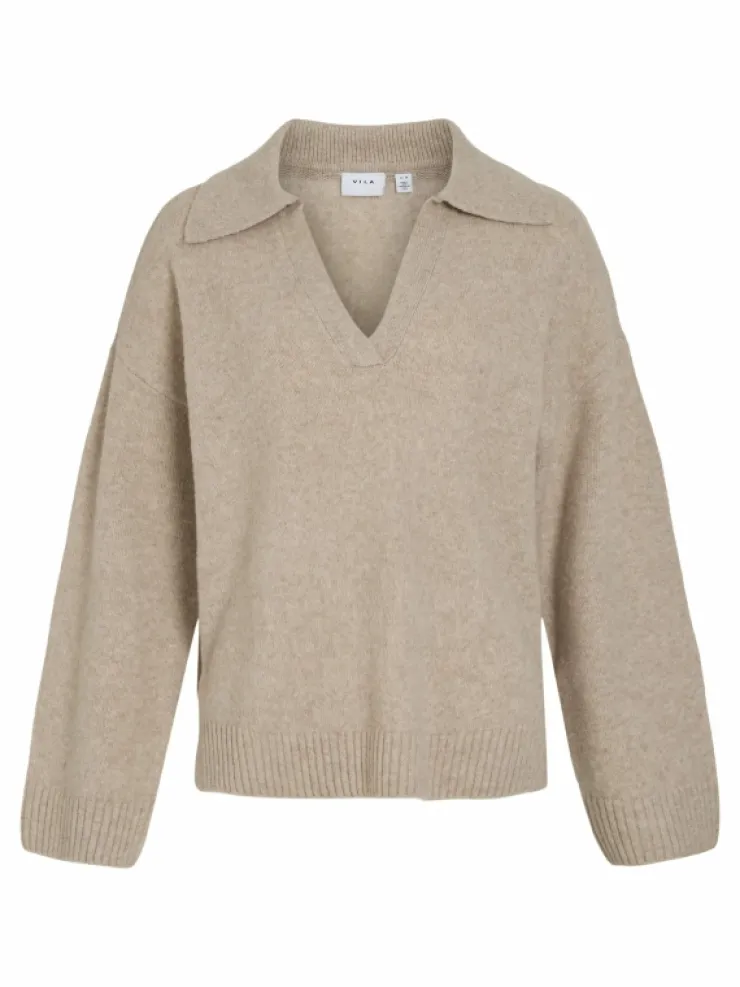 VILA Knitwear^V-NECK KNITTED PULLOVER