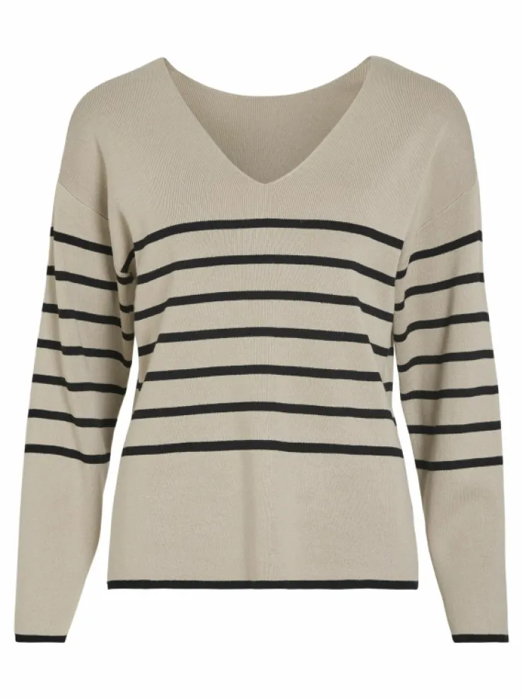 VILA Knitwear^V-NECK KNITTED PULLOVER