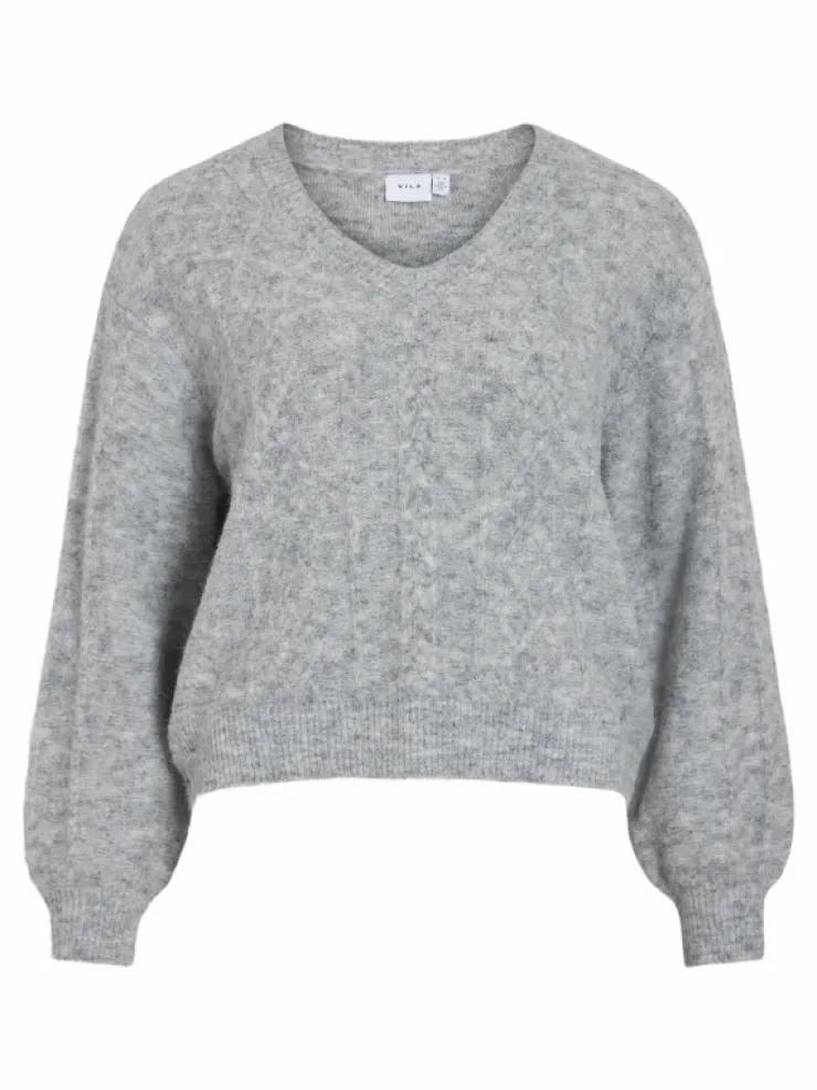 VILA Knitwear^V-NECK KNITTED PULLOVER