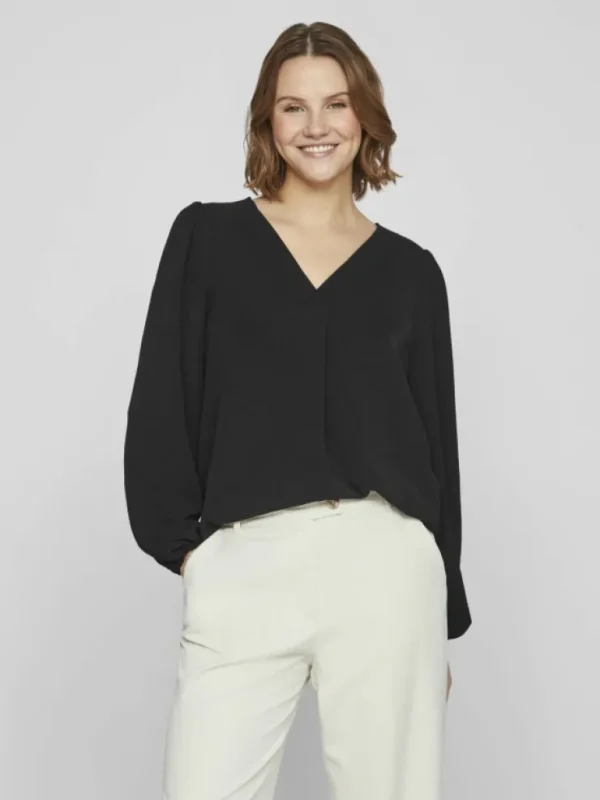VILA Tops & T-shirts^V-NECK LONG SLEEVED TOP