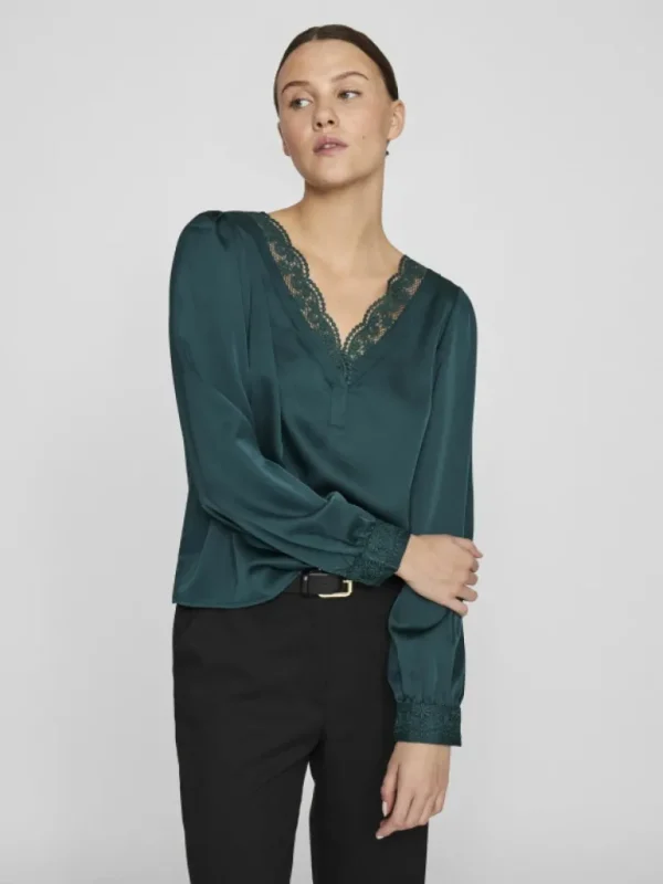 VILA Tops & T-shirts^V-NECK LONG SLEEVED TOP
