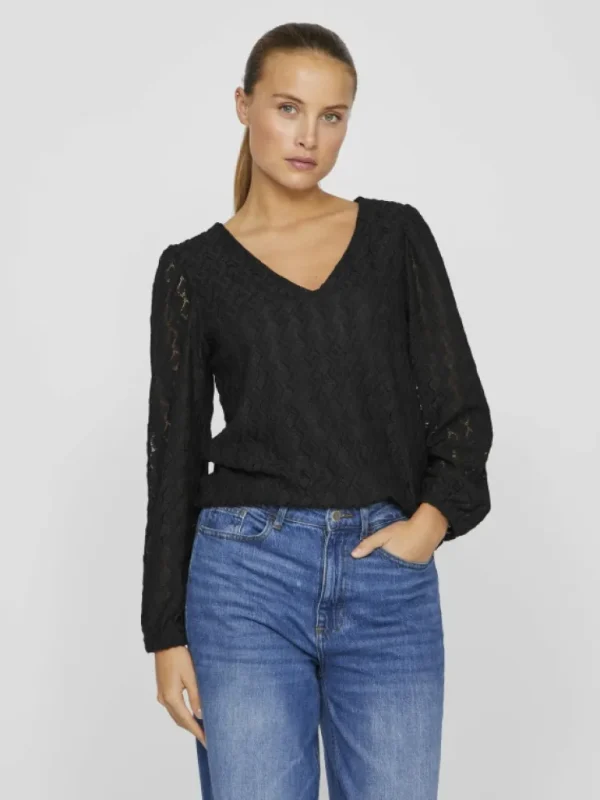 VILA Tops & T-shirts^V-NECK LONG SLEEVED TOP