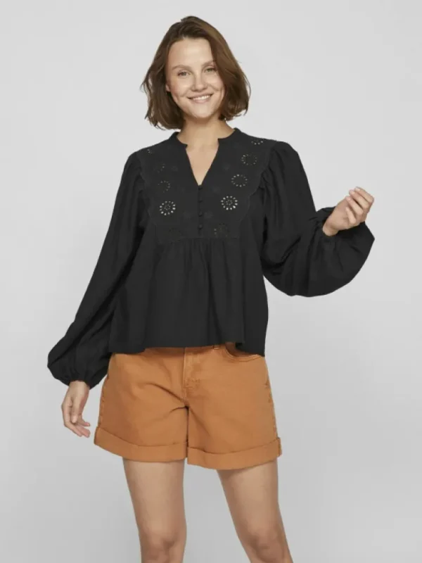 VILA Tops & T-shirts^V-NECK LONG SLEEVED TOP