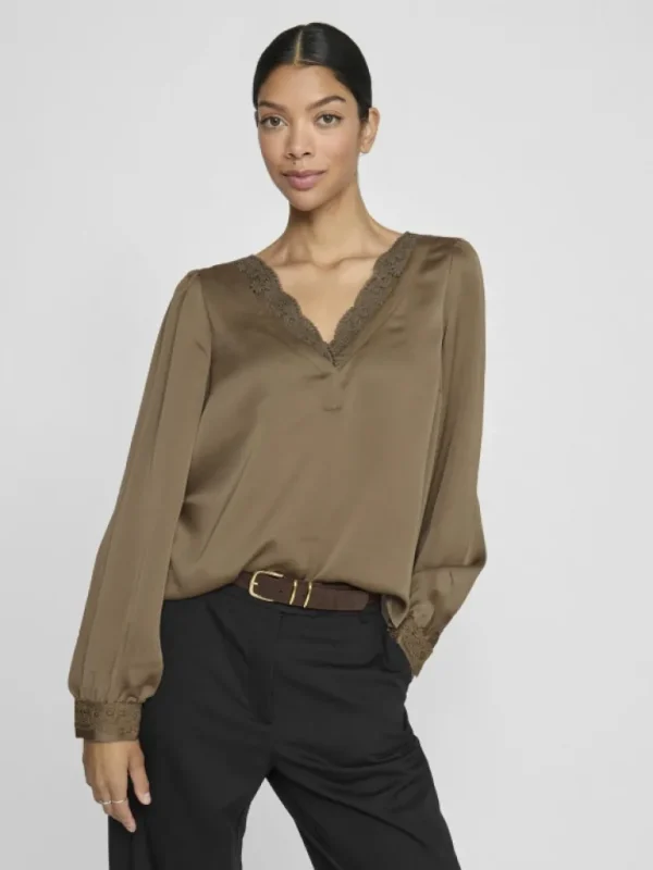 VILA Tops & T-shirts^V-NECK LONG SLEEVED TOP