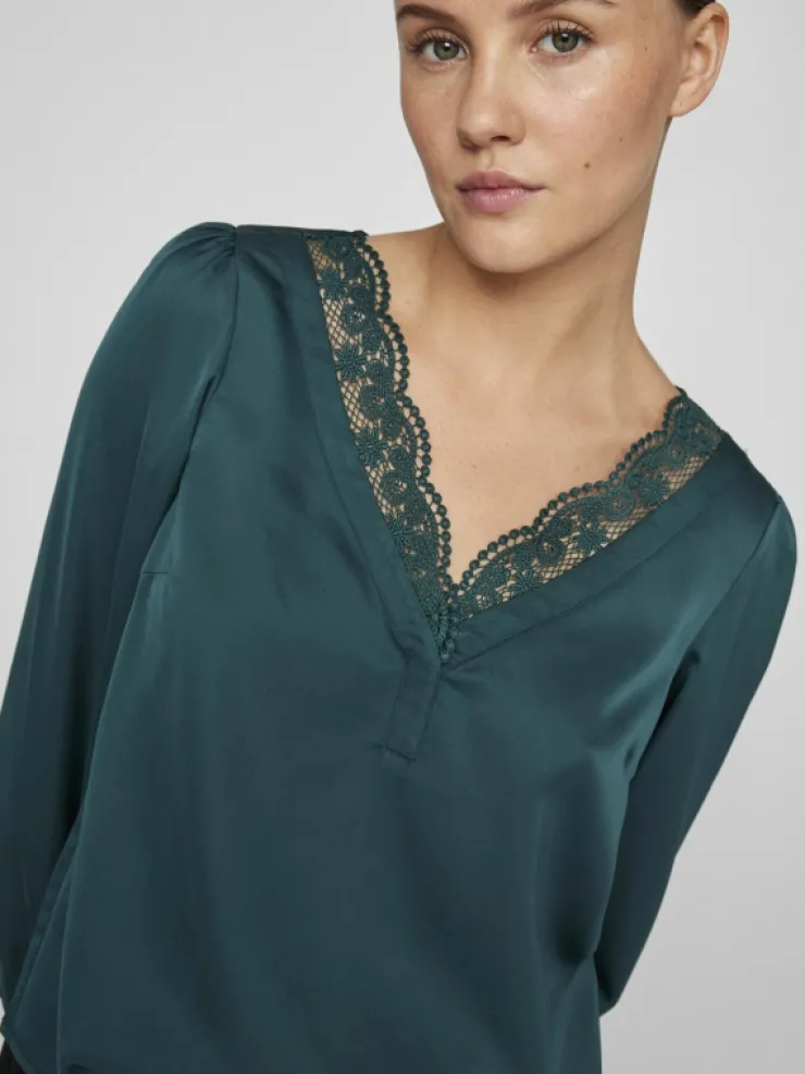 VILA Tops & T-shirts^V-NECK LONG SLEEVED TOP