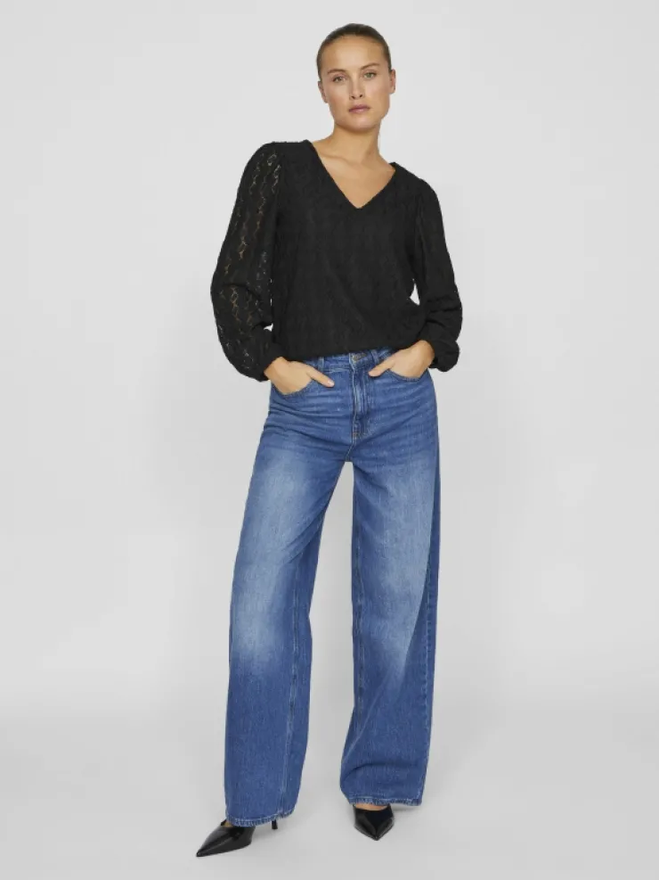 VILA Tops & T-shirts^V-NECK LONG SLEEVED TOP