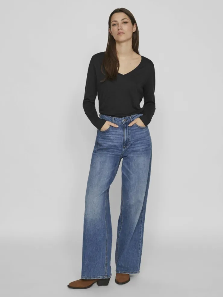 VILA Tops & T-shirts^V-NECK LONG SLEEVED TOP