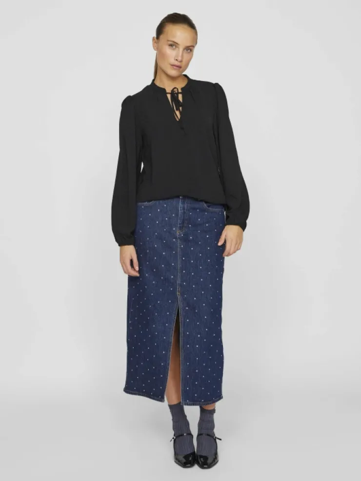 VILA Tops & T-shirts^V-NECK LONG SLEEVED TOP