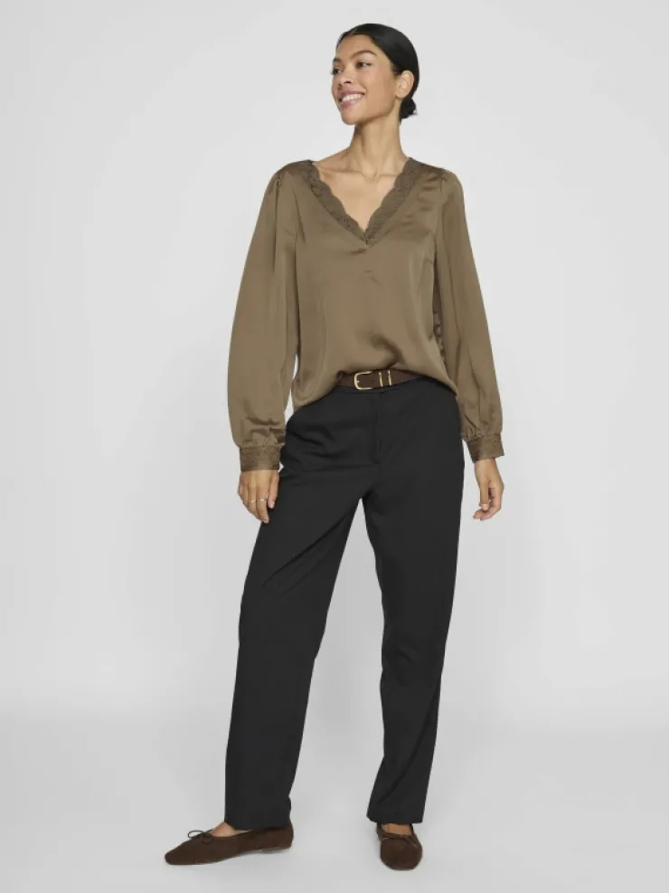VILA Tops & T-shirts^V-NECK LONG SLEEVED TOP