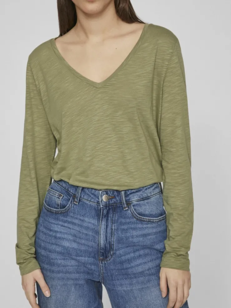 VILA Tops & T-shirts^V-NECK LONG SLEEVED TOP
