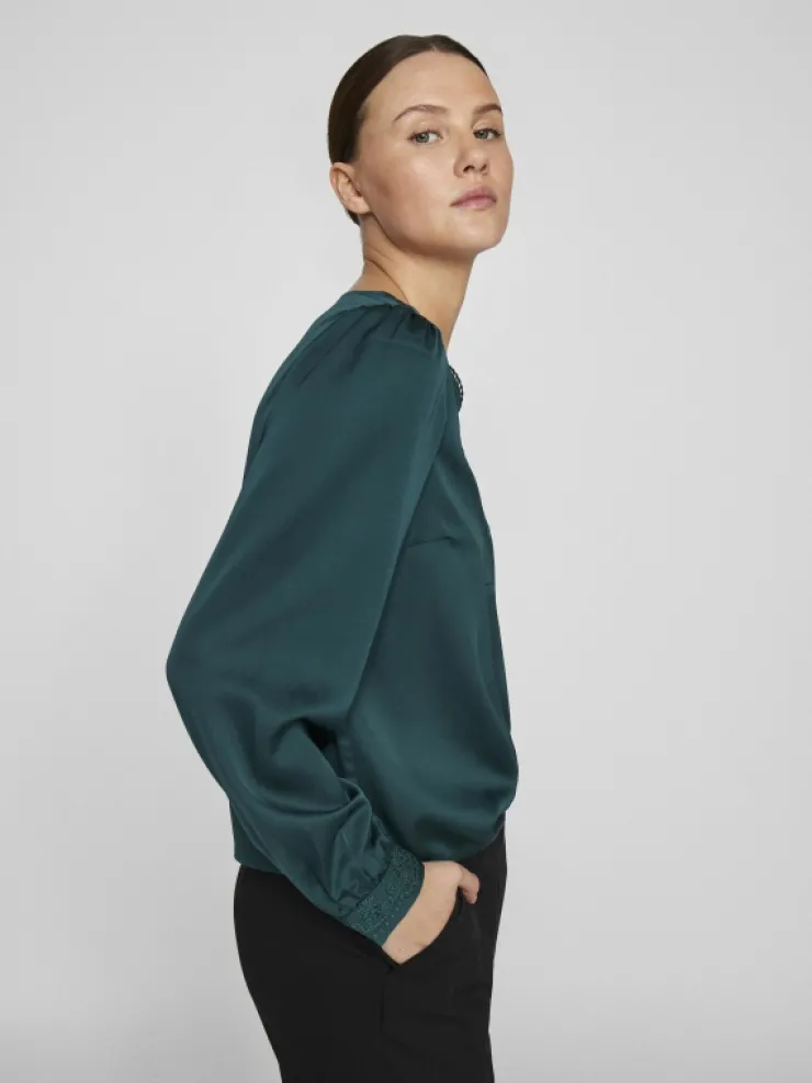 VILA Tops & T-shirts^V-NECK LONG SLEEVED TOP