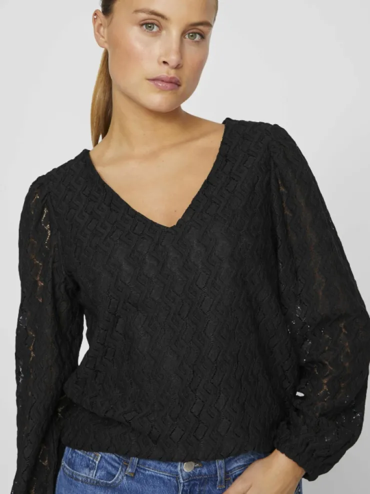 VILA Tops & T-shirts^V-NECK LONG SLEEVED TOP