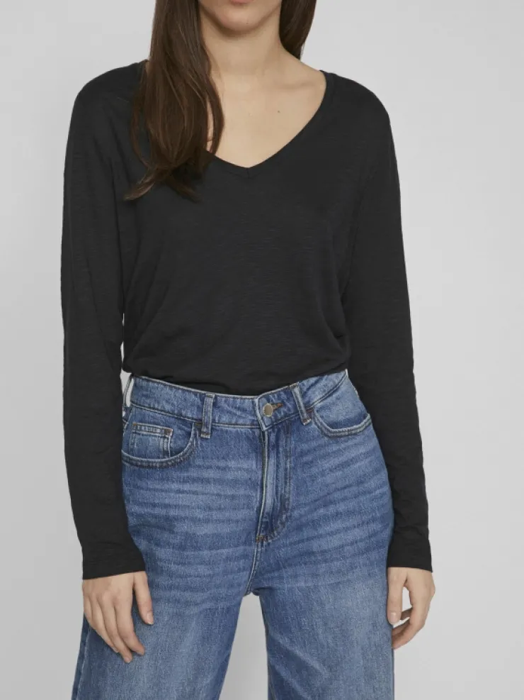 VILA Tops & T-shirts^V-NECK LONG SLEEVED TOP