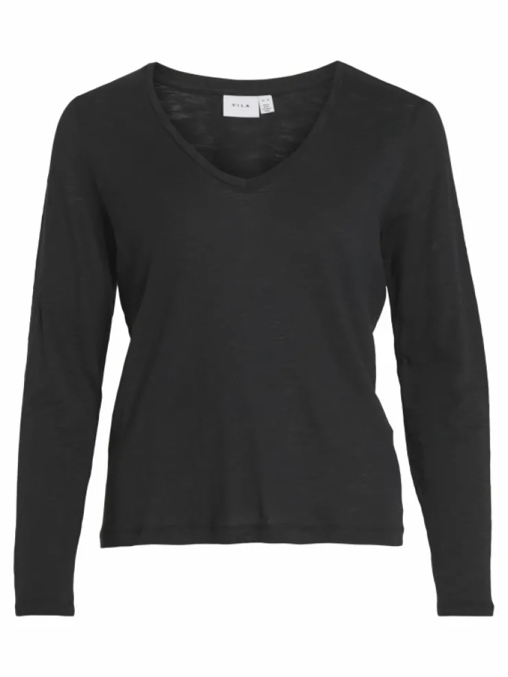 VILA Tops & T-shirts^V-NECK LONG SLEEVED TOP