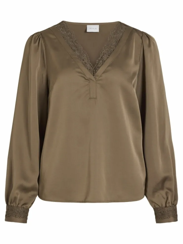 VILA Tops & T-shirts^V-NECK LONG SLEEVED TOP