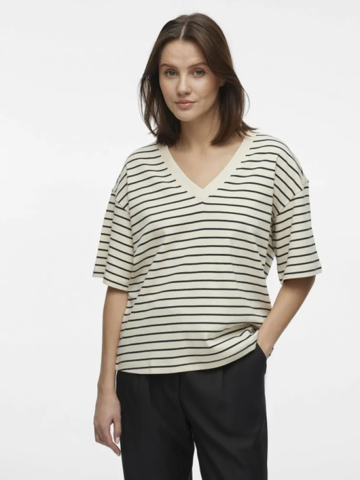 VILA Tops & T-shirts^V-NECK SHORT SLEEVED TOP