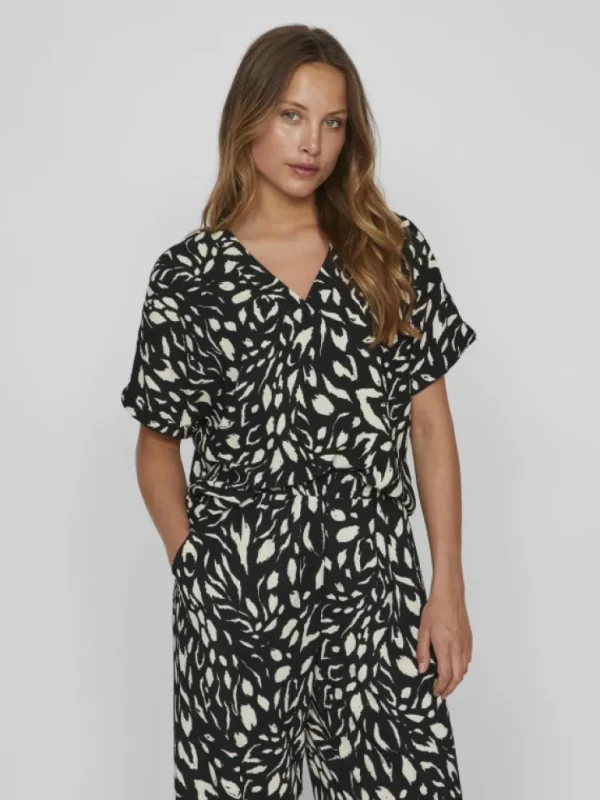 VILA Tops & T-shirts^V-NECK SHORT SLEEVED TOP