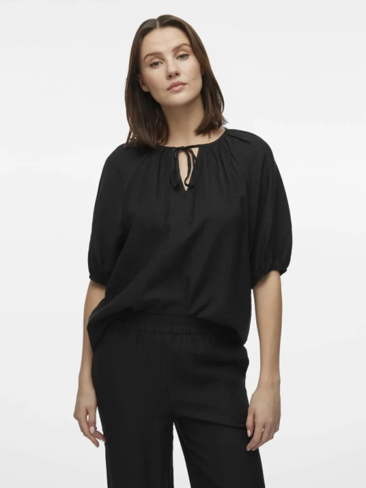 VILA Tops & T-shirts^V-NECK SHORT SLEEVED TOP