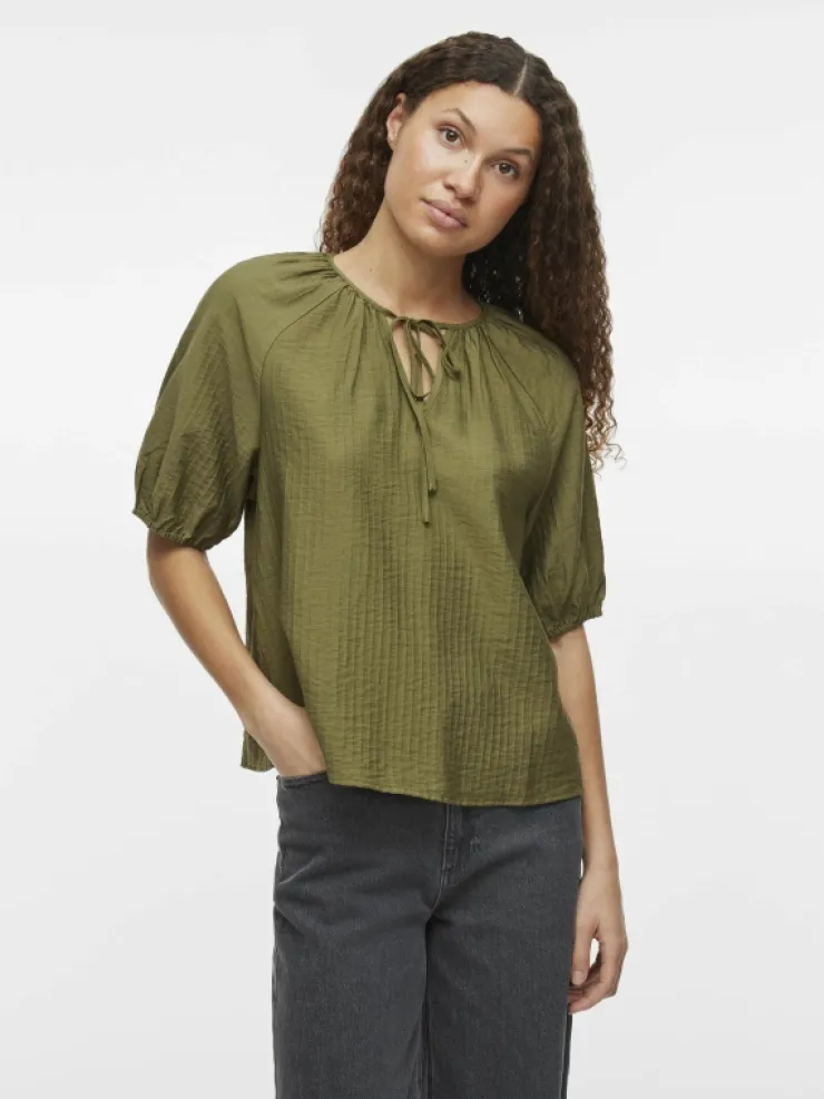 VILA Tops & T-shirts^V-NECK SHORT SLEEVED TOP