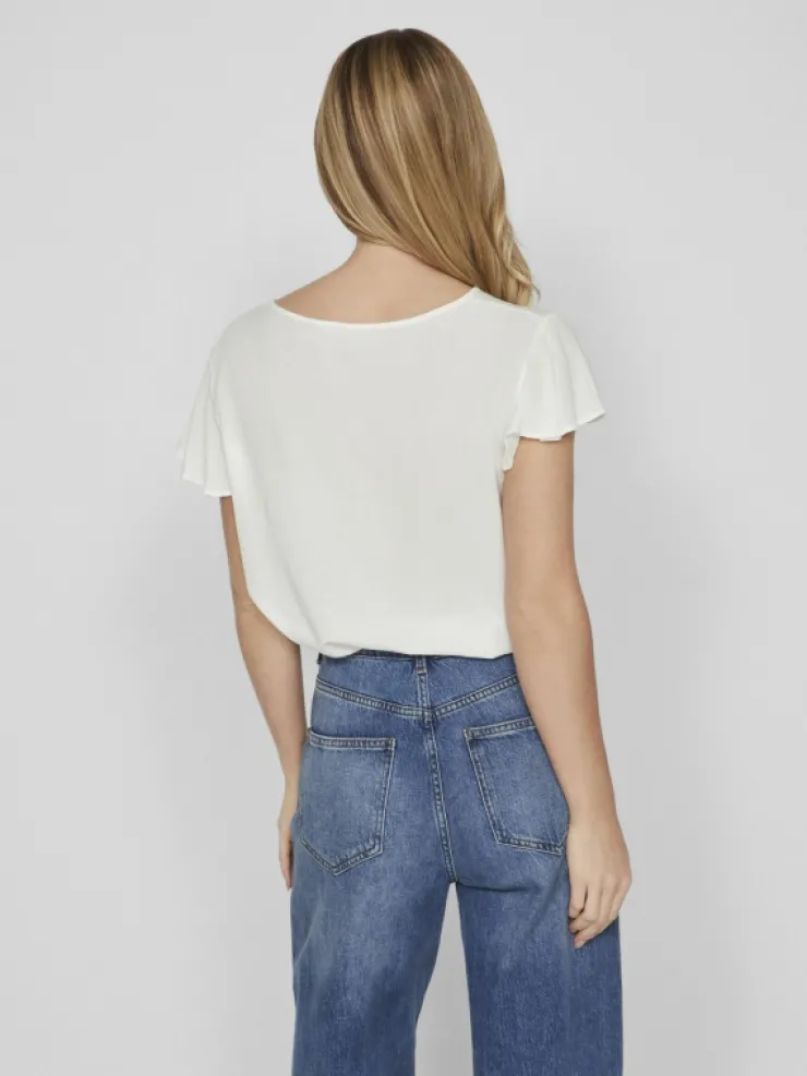VILA Tops & T-shirts^V-NECK SHORT SLEEVED TOP