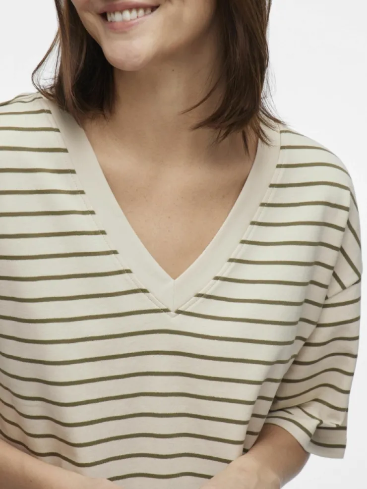 VILA Tops & T-shirts^V-NECK SHORT SLEEVED TOP