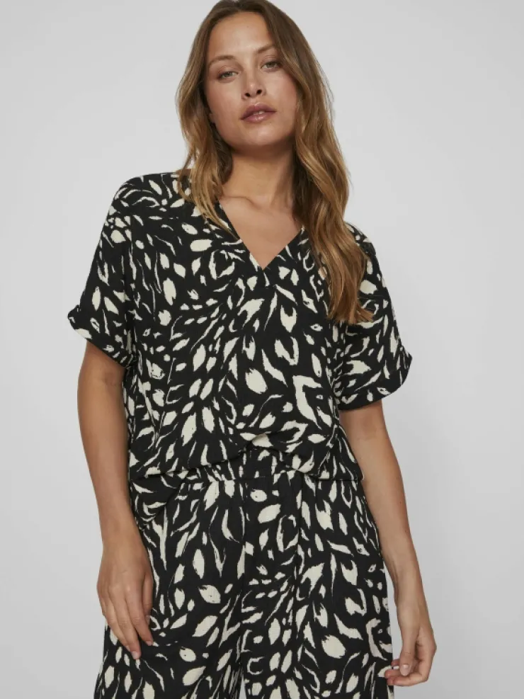 VILA Tops & T-shirts^V-NECK SHORT SLEEVED TOP