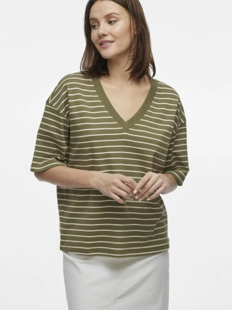 VILA Tops & T-shirts^V-NECK SHORT SLEEVED TOP