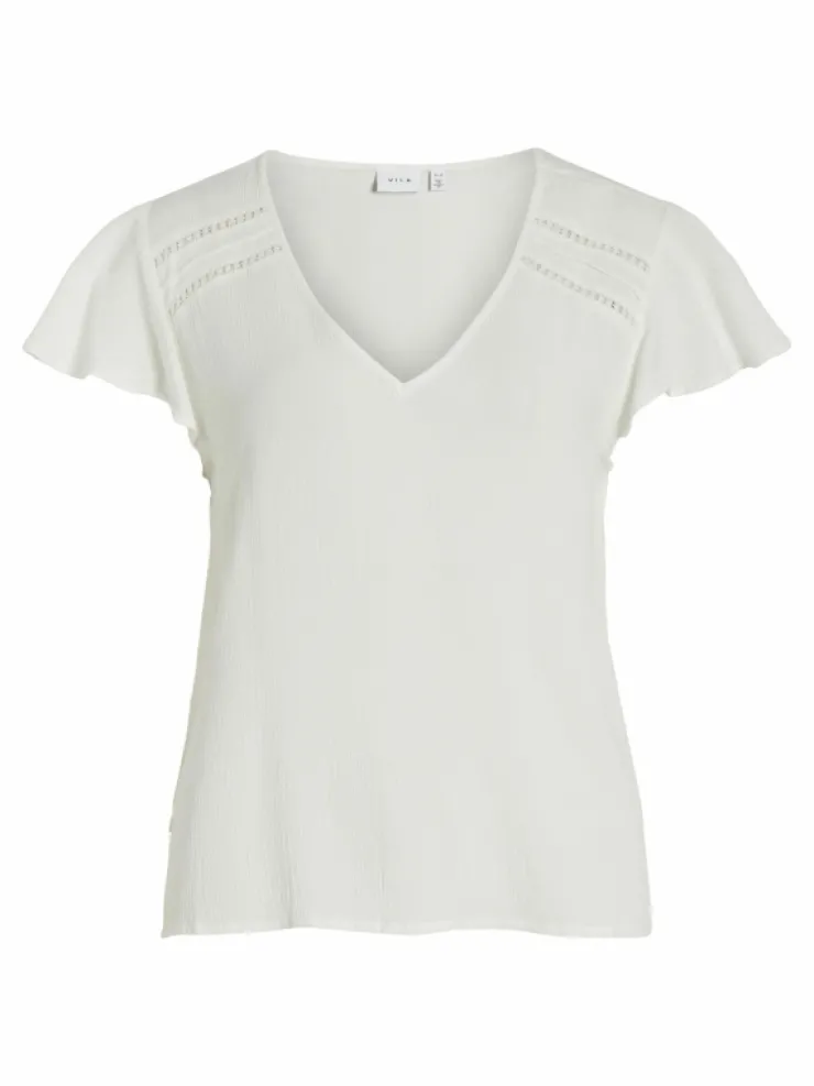 VILA Tops & T-shirts^V-NECK SHORT SLEEVED TOP