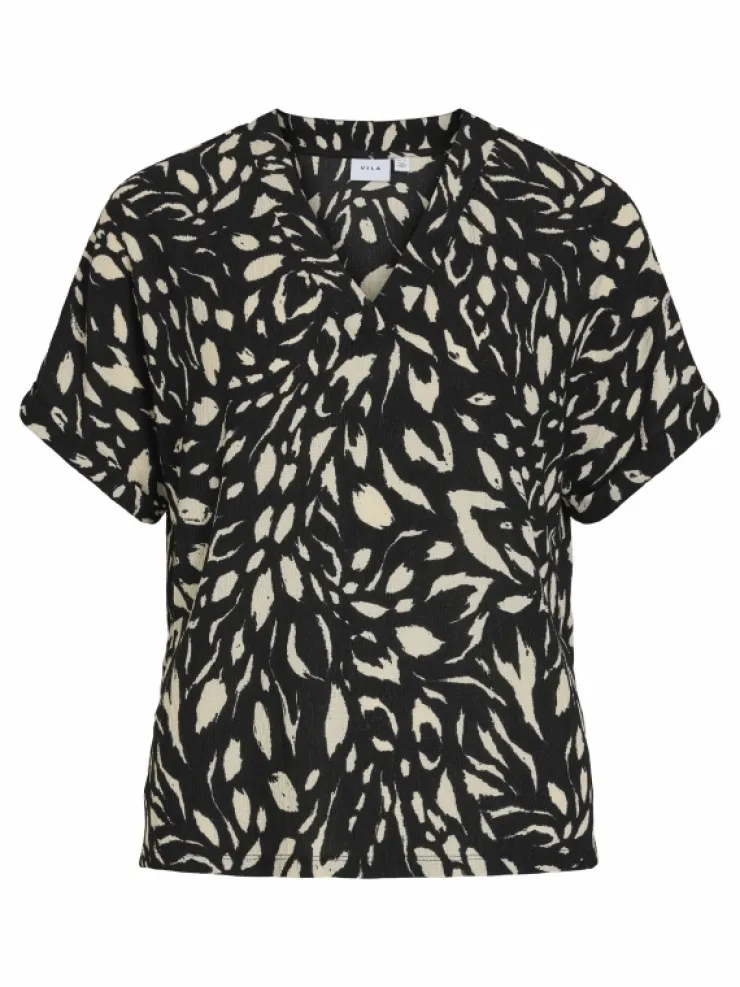 VILA Tops & T-shirts^V-NECK SHORT SLEEVED TOP