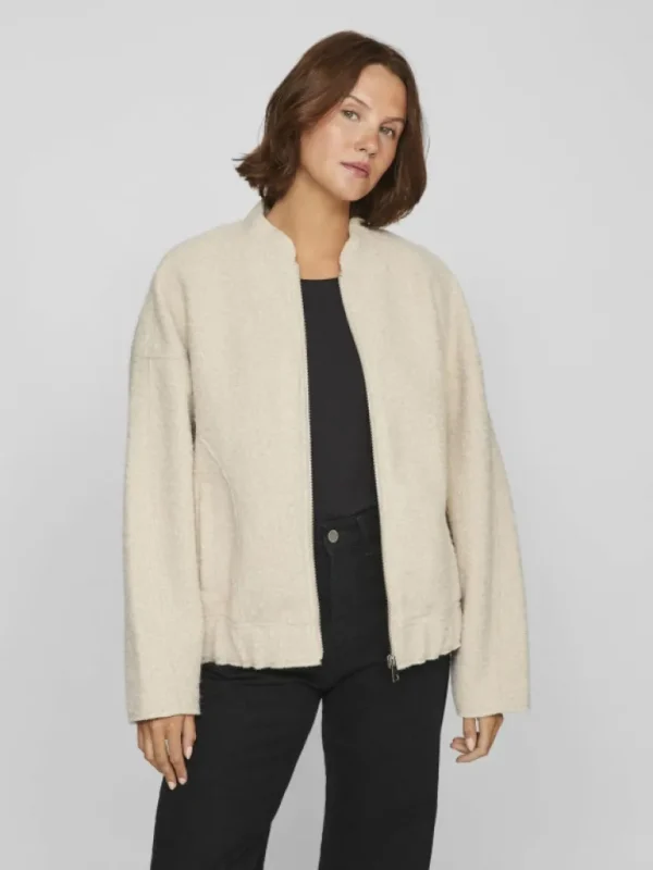 VILA Jackets & Coats^ZIPPER BOMBER JACKET