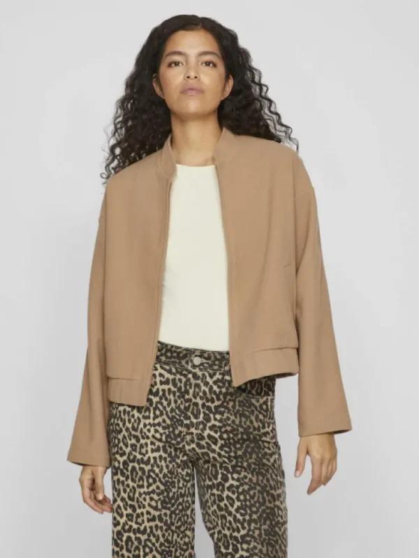 VILA Jackets & Coats^ZIPPER BOMBER JACKET