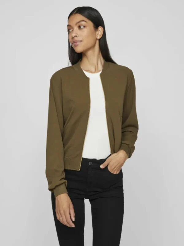 VILA Jackets & Coats^ZIPPER BOMBER JACKET
