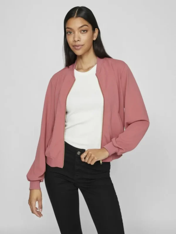 VILA Jackets & Coats^ZIPPER BOMBER JACKET