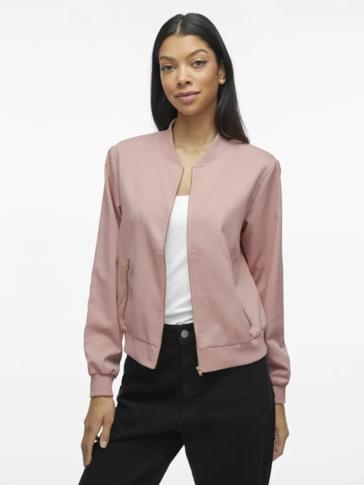 VILA Jackets & Coats^ZIPPER BOMBER JACKET