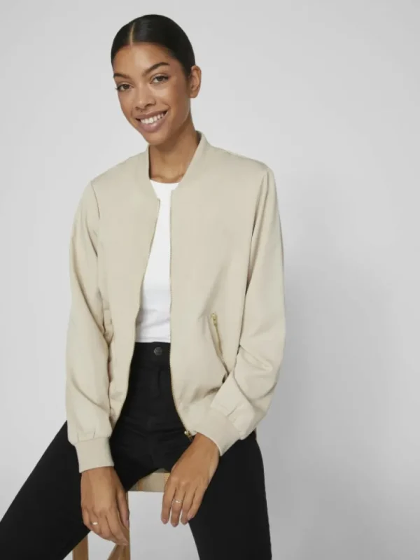 VILA Jackets & Coats^ZIPPER BOMBER JACKET