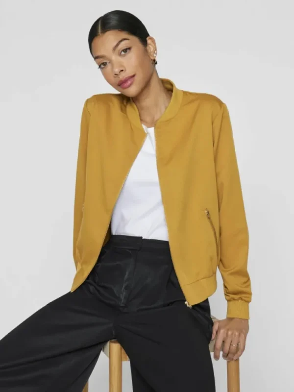 VILA Jackets & Coats^ZIPPER BOMBER JACKET