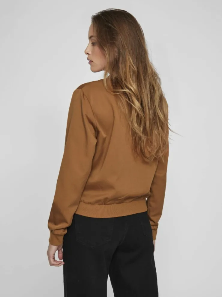 VILA Jackets & Coats^ZIPPER BOMBER JACKET