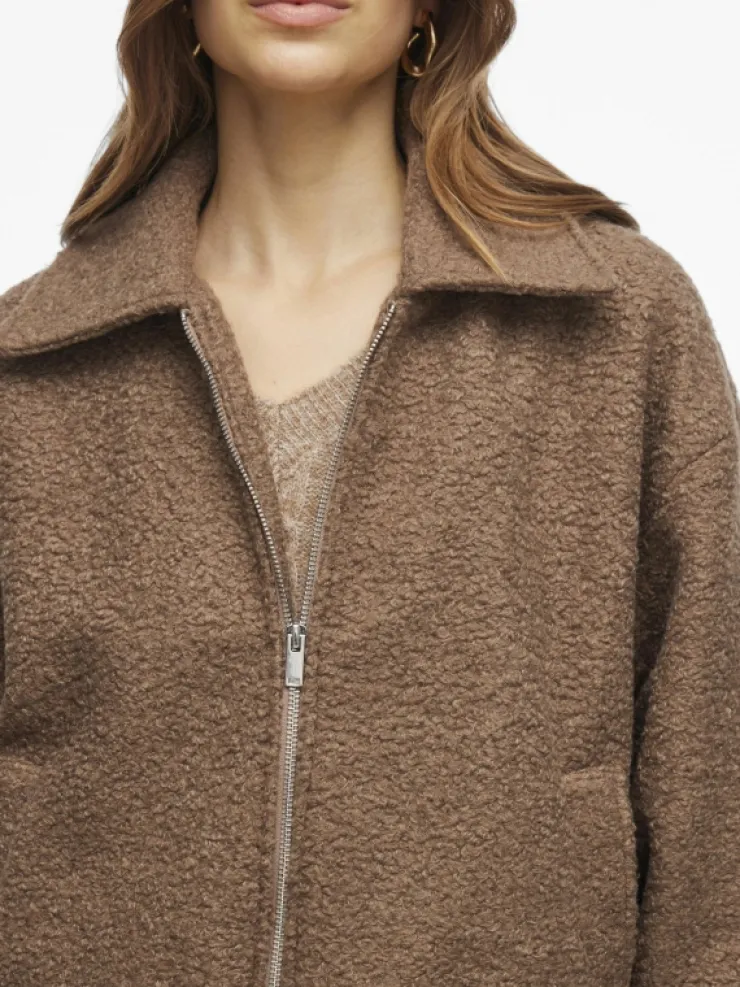 VILA Jackets & Coats^ZIPPER BOMBER JACKET