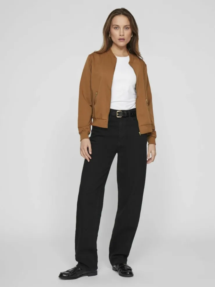 VILA Jackets & Coats^ZIPPER BOMBER JACKET
