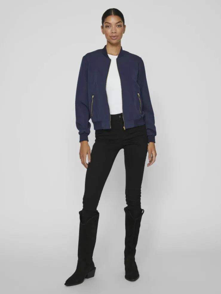VILA Jackets & Coats^ZIPPER BOMBER JACKET