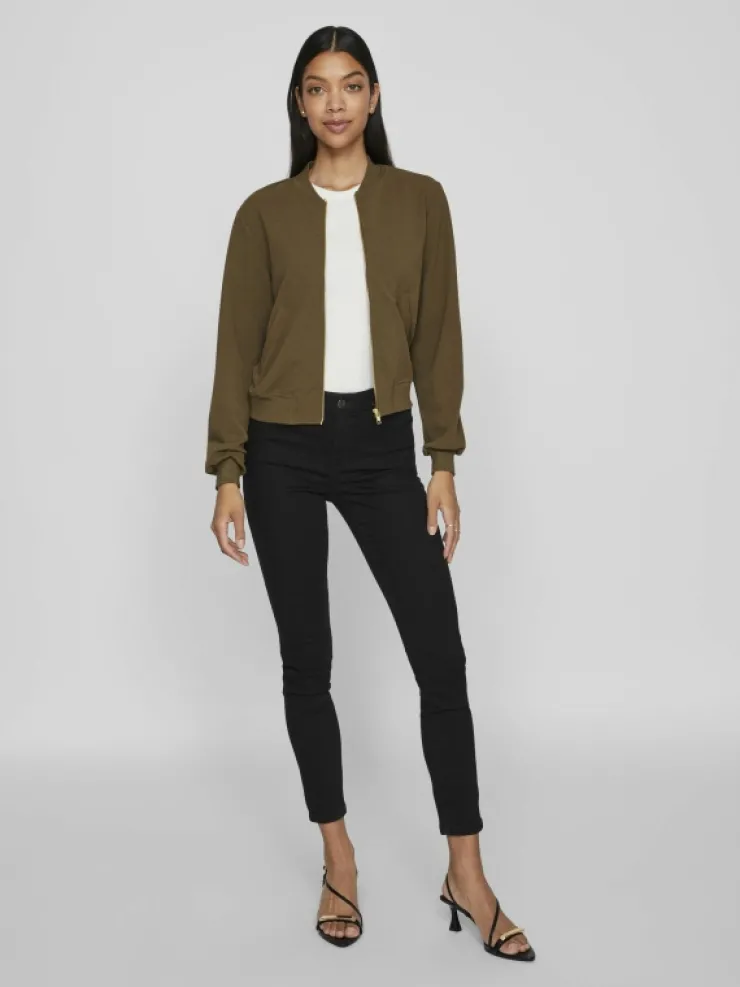 VILA Jackets & Coats^ZIPPER BOMBER JACKET