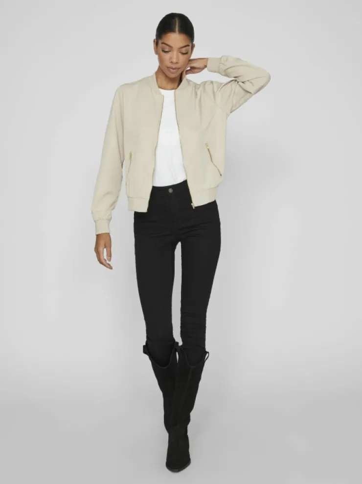 VILA Jackets & Coats^ZIPPER BOMBER JACKET