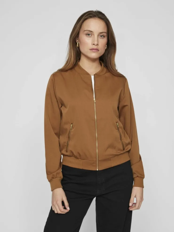 VILA Jackets & Coats^ZIPPER BOMBER JACKET