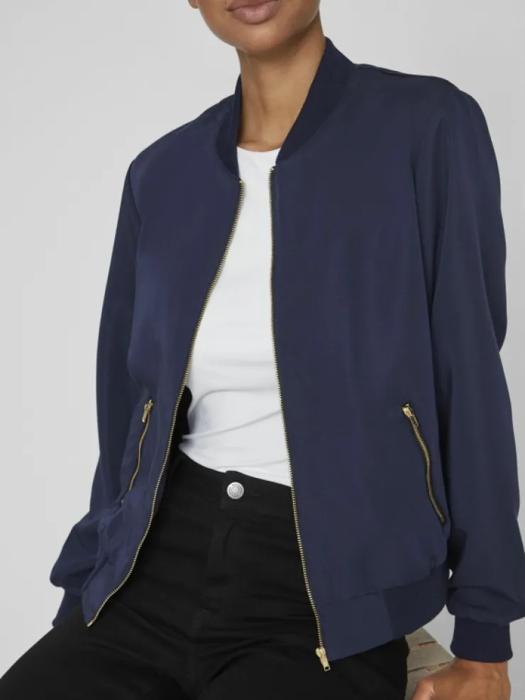 VILA Jackets & Coats^ZIPPER BOMBER JACKET