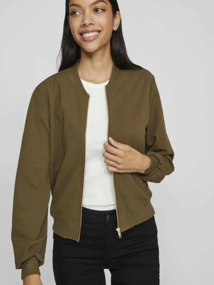 VILA Jackets & Coats^ZIPPER BOMBER JACKET