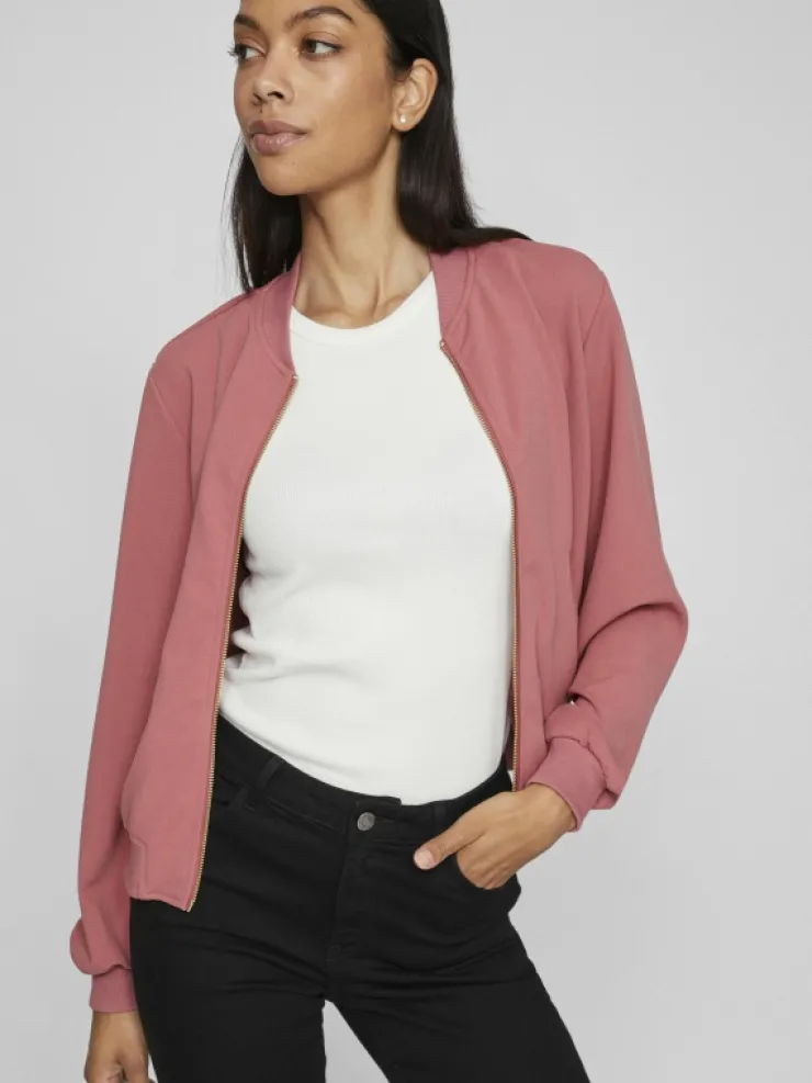 VILA Jackets & Coats^ZIPPER BOMBER JACKET