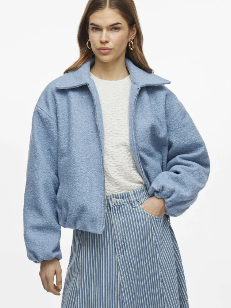 VILA Jackets & Coats^ZIPPER BOMBER JACKET