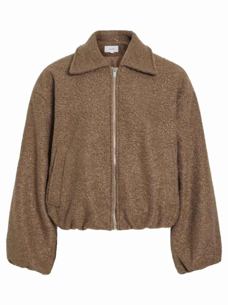 VILA Jackets & Coats^ZIPPER BOMBER JACKET