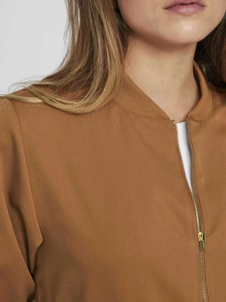 VILA Jackets & Coats^ZIPPER BOMBER JACKET